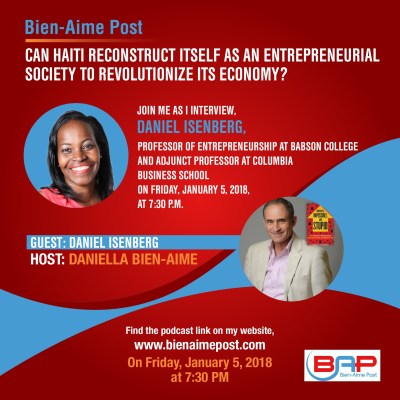Can Haiti Reconstruct Itself as an Entrepreneurial Society to Revolutionize Its Economy?